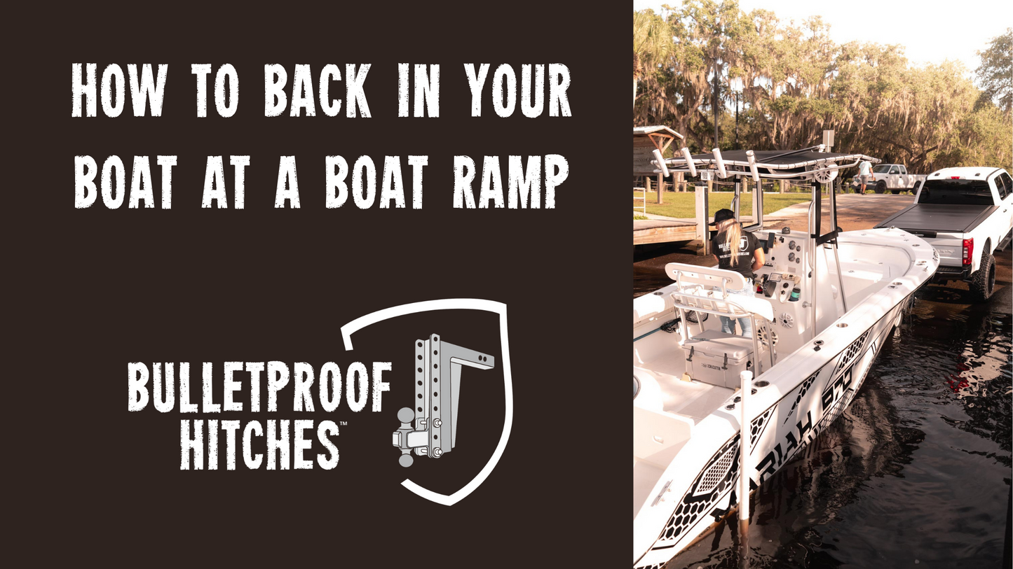 How to back in your boat at a boat ramp