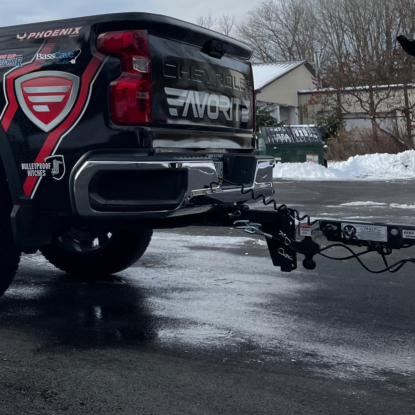 2.5&quot; Heavy Duty 6&quot; Drop/Rise Hitch - In Use