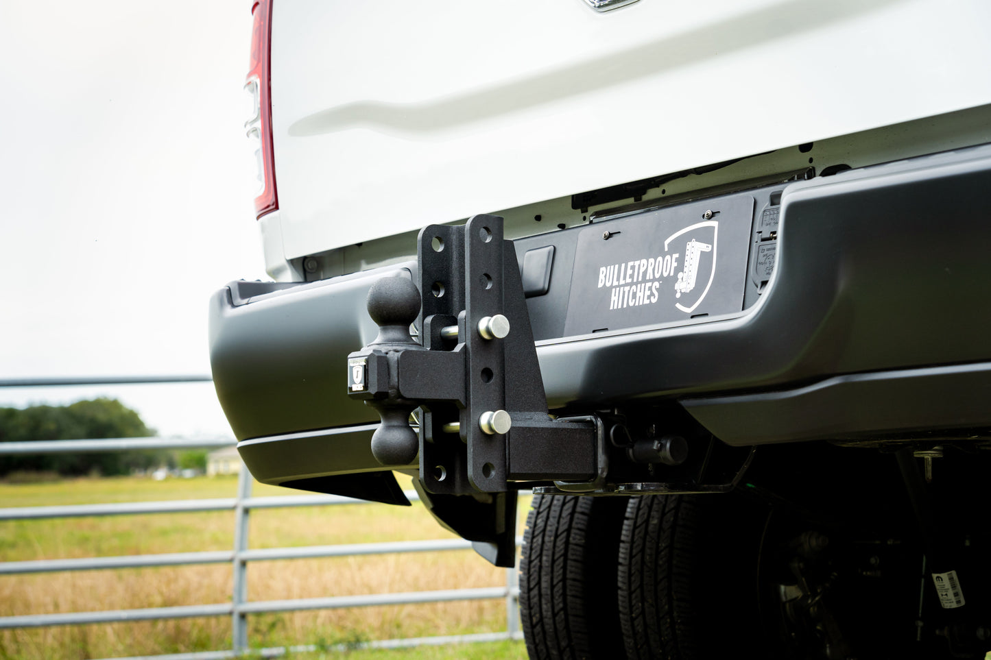2.5&quot; Heavy Duty 6&quot; Drop/Rise Hitch - In Use